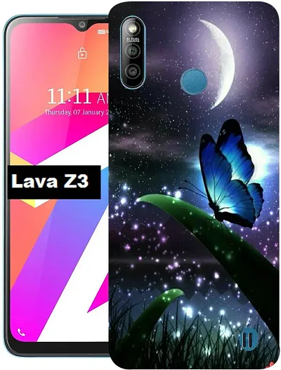Designer Mobile Silicon Back Cover For Lava Z3