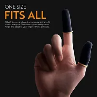 Premium Quality Breathable PUBG Mobile Gaming Finger Sleeves Pack of 3 (6 Sleeves)-thumb1