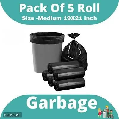 Premium Quality, Useful Garbage Bags / Dustbin Bag Medium Size 19 x 21 Inches Pack of 5 Roll (150 Bags)