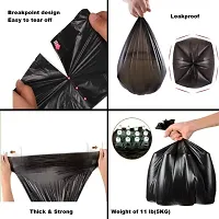 Quality Useful Garbage Bags Dustbin Bag Medium Size 19 X 21 Inches Pack Of 4 Roll 120 Bags-thumb1