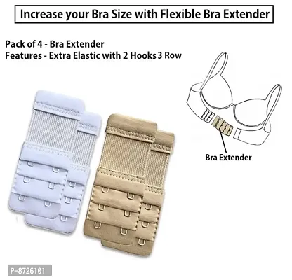 Premium Bra Hook Extender for Women 3 Hook & 3 Eye - Save Your Bra Increase  Band