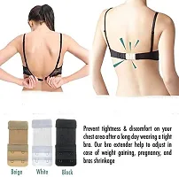 Bra Hook Extender - 2 Hook - 3 Eye (with Extra Elastic) Save Your Bra Increase Band Length_Bra Extensi-thumb4