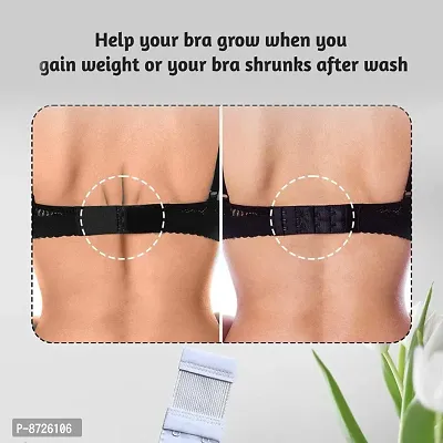 Bra Hook Extender - 2 Hook - 3 Eye (with Extra Elastic) Save Your Bra Increase Band Length_Bra Extensi-thumb5