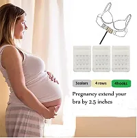 Womens Polyester Bra Hook Extender Fine Quality 4 Hook 4 Eye Rows (Free Size) ndash; Pack of 2-thumb4