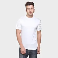 Stylish Multicoloured Polyester Round Neck Tees For Men Pack Of 2-thumb3