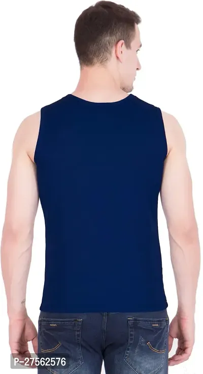 Stylish Blue Polyester Round Neck Tees For Men Pack Of 2-thumb4