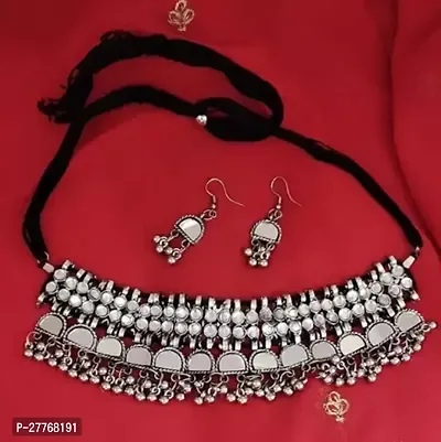 Stylish Silver Alloy Jwellery Set For Women