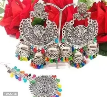 Stylish Silver Alloy Jwellery Set For Women