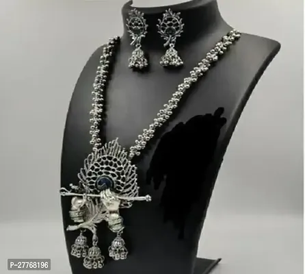 Stylish Silver Alloy Jwellery Set For Women