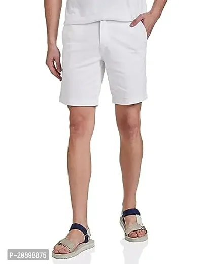 Stylish Fancy Cotton Solid Regular Shorts For Men-thumb0