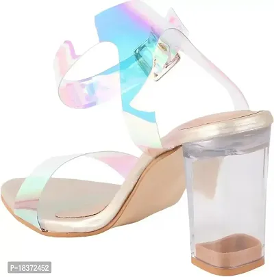 3.5 inch clear online heels