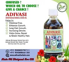 Adivasi Bhringraj Herbal Hair Oil 500ml (100% NATURAL .Basically Made By Pure Adivasi Ayurvedic Herbs)-thumb3