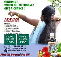 Adivasi Bhringraj Herbal Hair Oil 250ml (100% NATURAL .Basically Made By Pure Adivasi Ayurvedic Herbs)-thumb4