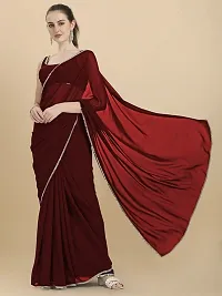 Classic Georgette Lace Work Saree with Blouse piece-thumb3