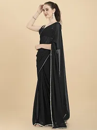 Classic Georgette Lace Work Saree with Blouse piece-thumb2