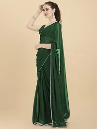 Classic Georgette Lace Work Saree with Blouse piece-thumb3