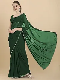 Classic Georgette Lace Work Saree with Blouse piece-thumb4