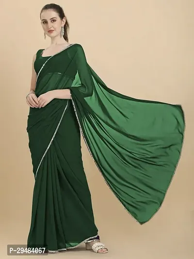 Classic Georgette Lace Work Saree with Blouse piece-thumb5