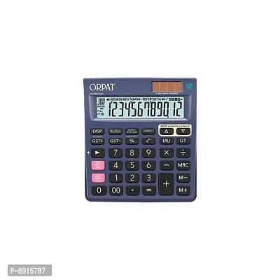 ORPAT OT-300D Plus 300 Steps Check  Correct Heavy Weight Battery  Solar Powered Business Calculator (Dark Grey)-thumb0