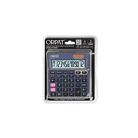 ORPAT OT-300D Plus 300 Steps Check  Correct Heavy Weight Battery  Solar Powered Business Calculator (Dark Grey)-thumb2