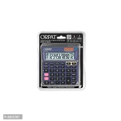 ORPAT OT-300D Plus 300 Steps Check  Correct Heavy Weight Battery  Solar Powered Business Calculator (Dark Grey)-thumb3