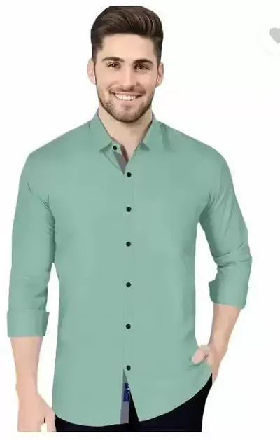 Reliable Solid Long Sleeves Casual Shirt For Men