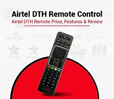 Airtel DTH Remote Compatible with SD and HD Recording Airtel Remote Controller  (Black)-thumb1