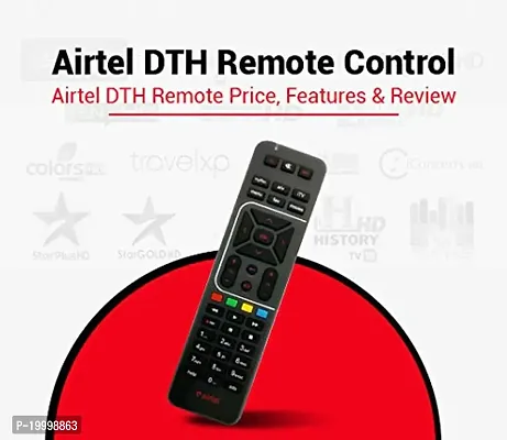 Airtel DTH Remote Compatible with SD and HD Recording Airtel Remote Controller  (Black)-thumb2