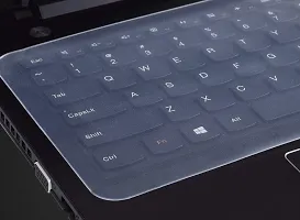 Diikon 15.6 Inch Keyboard Protector Dust Cover Keyboard Skin for Laptop Keyboard Guard (Transparent)-thumb2