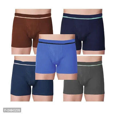 Mens Long Trunk Assorted Colour Pack Of 5
