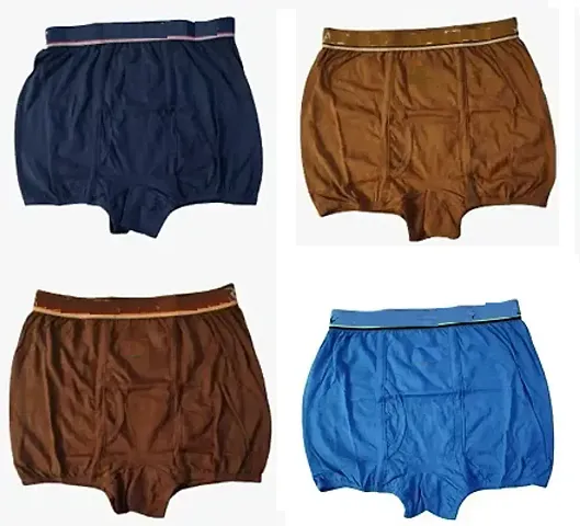 Mens Underwear Colour Trunk - Combo Pack Of 4