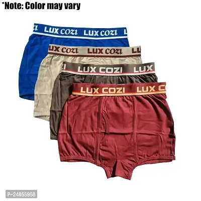 Classic Cotton Solid Basic Trunks for Men Pack of 4