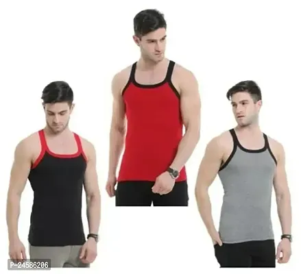 Gym Vest For Men Pack of 3 Combo-thumb0