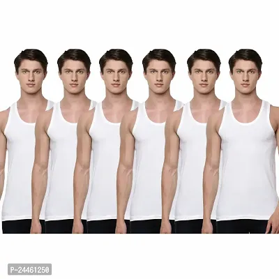 Mens Cotton Vest Combo Pack Of 6-thumb0