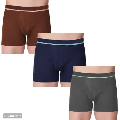 Mens Long Trunk Assorted Colour Pack Of 3