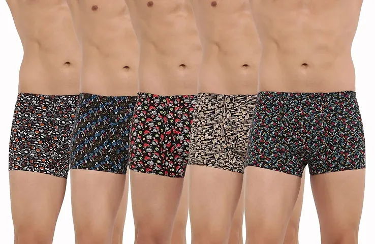 Men Underwear Pack Of 5 (Assorted Colour Design) Gents Mini Trunk Combo