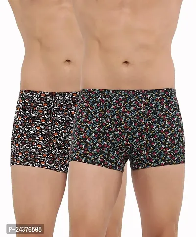 Men Printed Underwear Pack Of 2 (Assorted Colour  Design) Gents Mini Trunk Combo