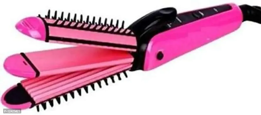 3 In 1 Professional Straightener Crimper Roller Hair Styler For Women(Multi-Colour)-thumb3