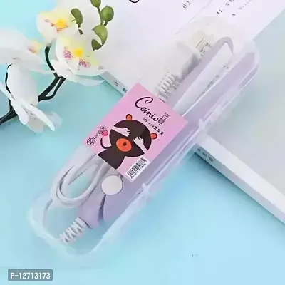 Mini Hair Straightener with plastic Case (Multicolor)-thumb0