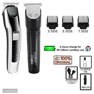 Electric Cordless Hair Clipper for Men, Professional Zero Gapped T Blade Trimmer Pro Li Trimmer, Grooming Hair Cutting Kit Haircut Clipper with Guide Combs Runtime: 42 min Trimmer for Men (Gold)