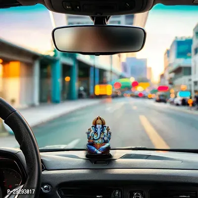 Polyresin Sitting Ganapati Posture For Car Dashboard-thumb4