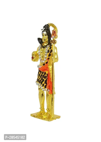 Adhvik Metal Antique Standing Shiv/mahadev/bhole Baba with Trishul Rhinestone Symbol Idol for Gifting, Home and Office Table, and Car Dashboard Decor Showpiece ( Size 9.5 X 2.5 Cm) Multicolor Pack of 1-thumb3