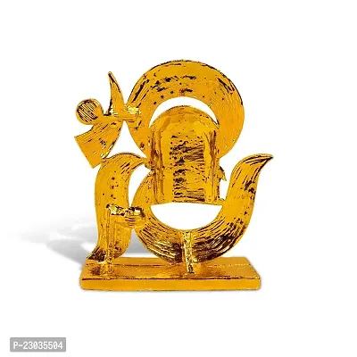 Adhvik Lord Shiv | Mahadev | Shivling Pindi Om Idol (St-476) Multicolor Metal God Stand Statue for Home/ Mandir/office Table Decor /Car Dashboard Murti Showpiece-thumb4