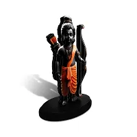 Adhvik Ram Lalla 3d Idol Ayodhya Mdf Wooden Murti Statue God Stand For car Dashboard-thumb3