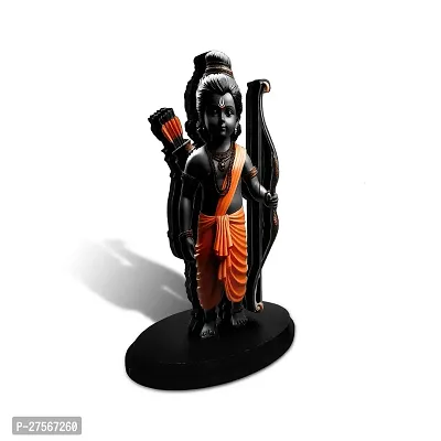 Adhvik Ram Lalla 3d Idol Ayodhya Mdf Wooden Murti Statue God Stand For car Dashboard-thumb4