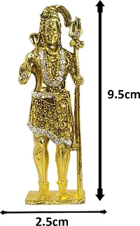 Metal Standing Shiv/Mahadev Idol For Gifting, Home/Office And Car Dashboard-thumb1