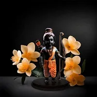 Adhvik Ram Lalla 3d Idol Ayodhya Mdf Wooden Murti Statue God Stand For car Dashboard-thumb1