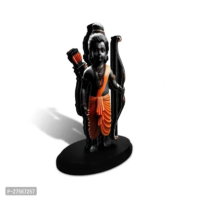 Adhvik Ram Lalla 2d Idol Ayodhya Mdf Wooden Murti Statue God Stand For car Dashboard-thumb3