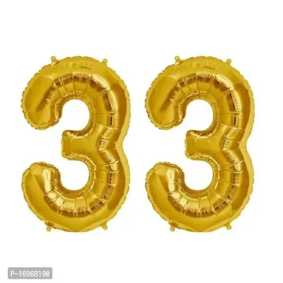 33 Number Birthday Party Decoration/Birthday suppliers /Birthday Decoration Foil-thumb0