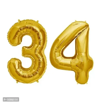 34 Number Birthday Party Decoration/Birthday suppliers /Birthday Decoration Foil